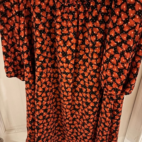 Disney alice in wonderland cold shoulder Sleeve Midi Sundress - Picture 7 of 9